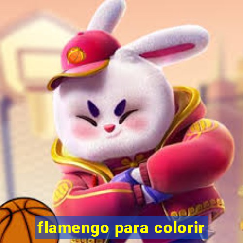 flamengo para colorir