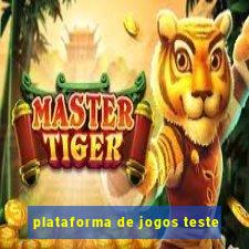 plataforma de jogos teste