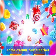 como excluir conta bbrbet