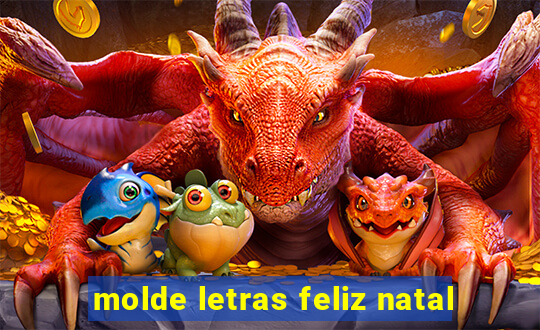 molde letras feliz natal