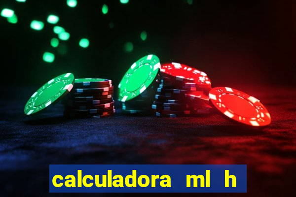 calculadora ml h para mcg kg min